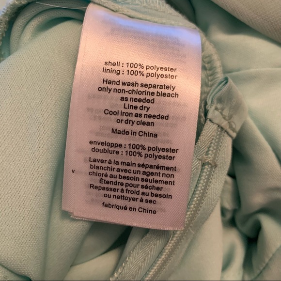 David’s Bridal Mint Bridesmaid Dress | Women’s 0/ Junior 14 - Picture 10 of 15